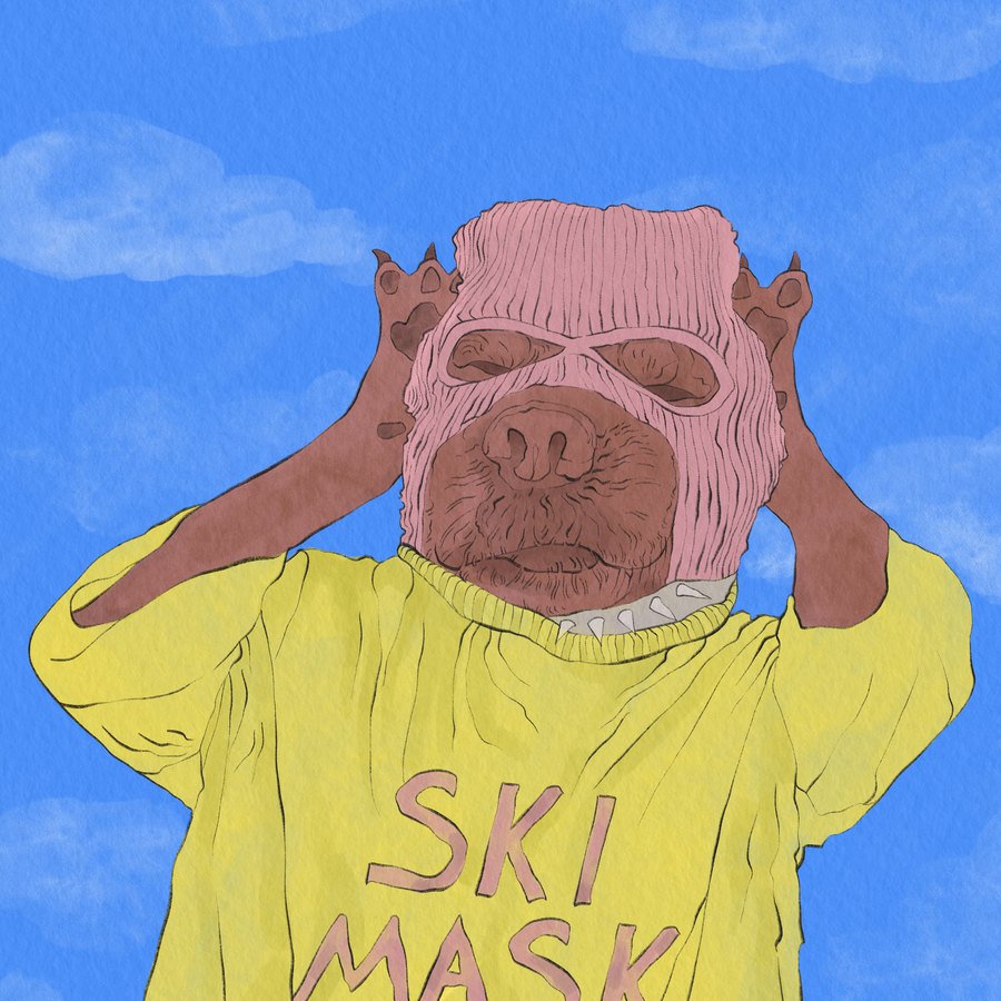 Ski Mask Dog